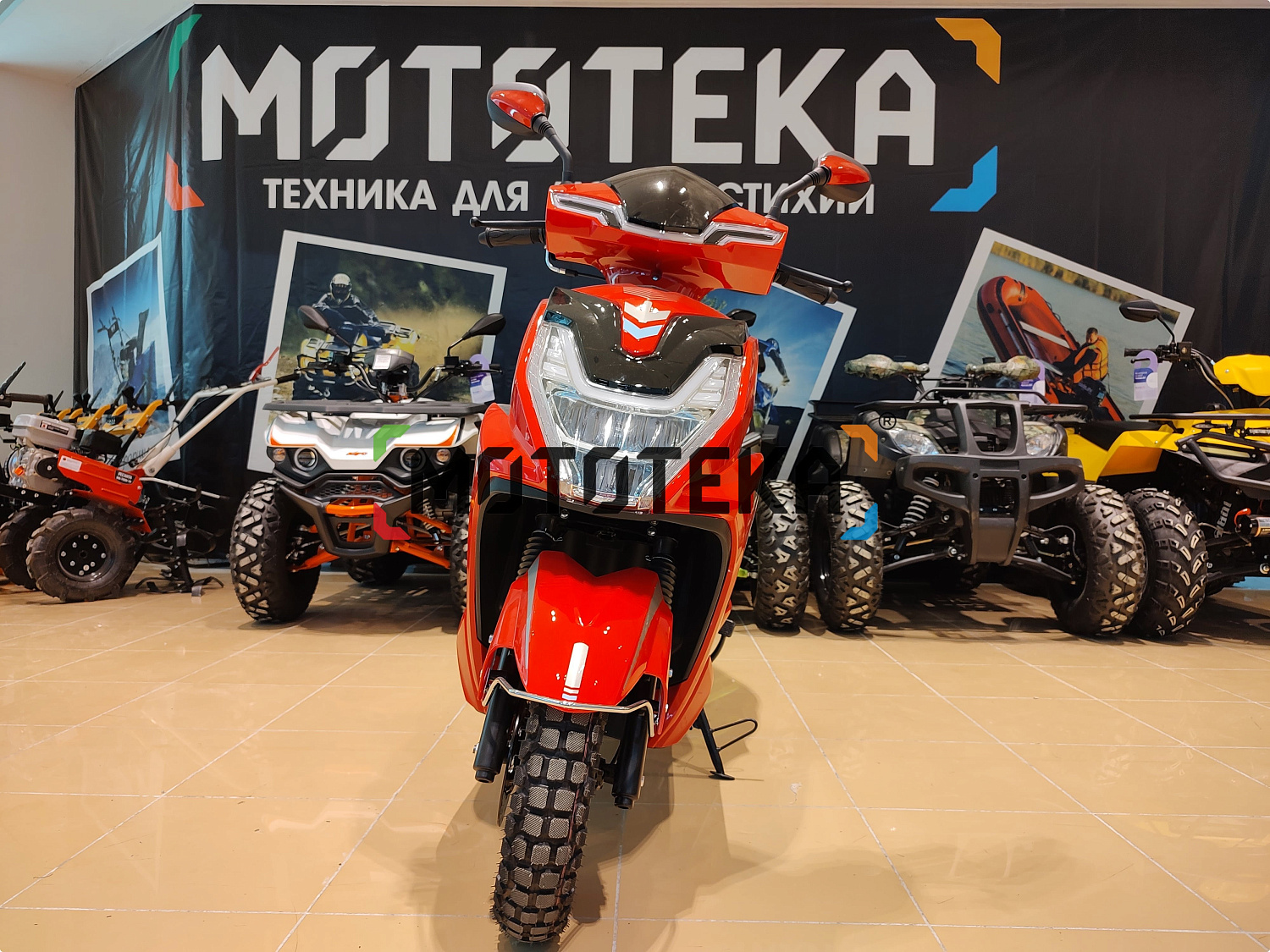 Скутер Мотомир SCIROCCO 49.9 (110) красный Скутер Мотомир SCIROCCO 49.9 (110) красный